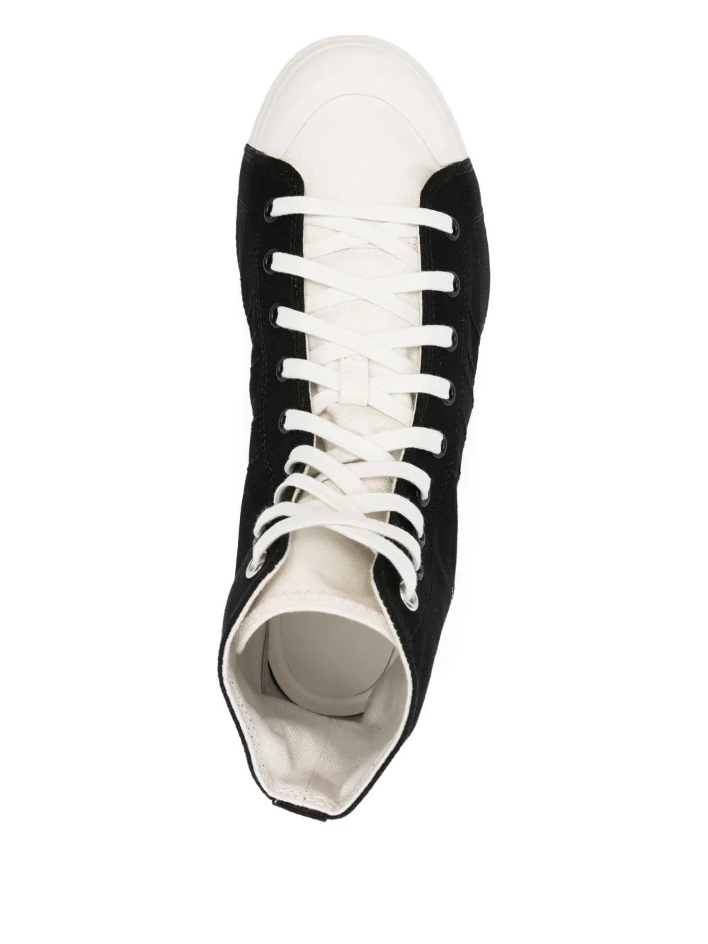 Y-3 high-top natural rubber trainers Black