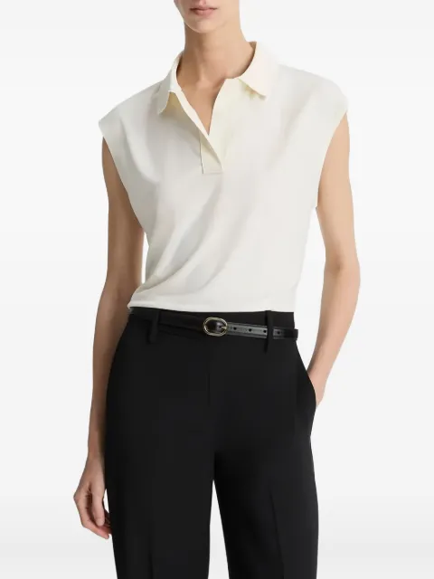 Vince sleeveless polo shirt