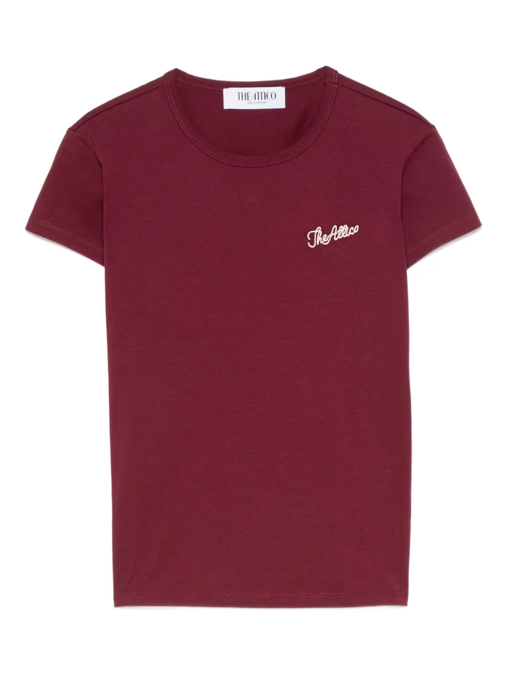 logo-embroidered cotton T-shirt
