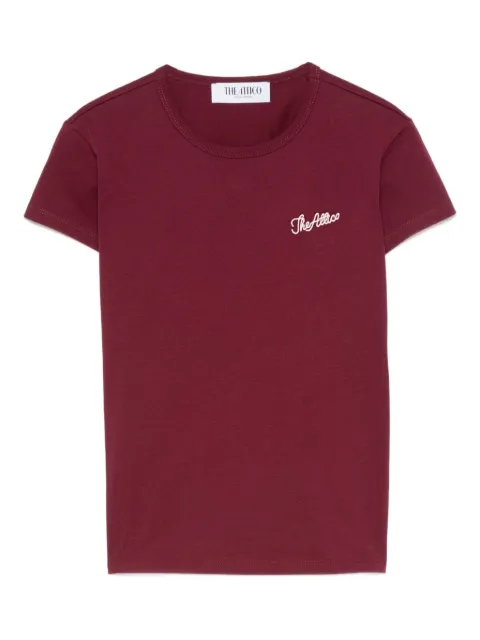 The Attico logo-embroidered cotton T-shirt