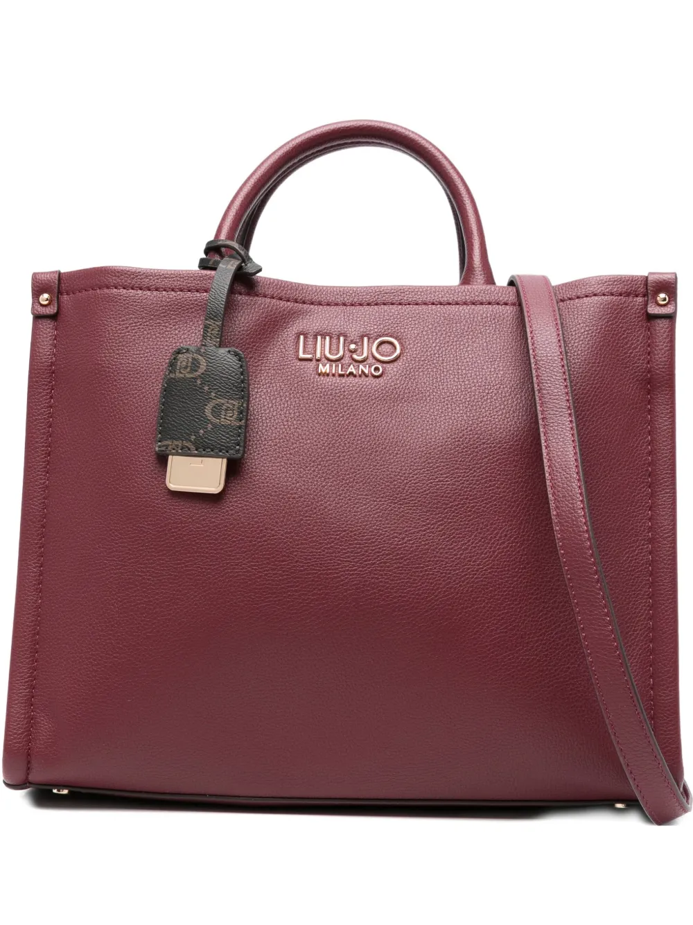 Liu •jo Medium Logo-plaque Tote Bag In Red