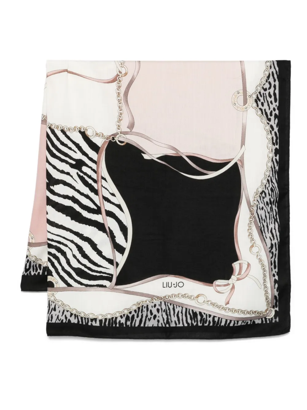 zebra-print scarf
