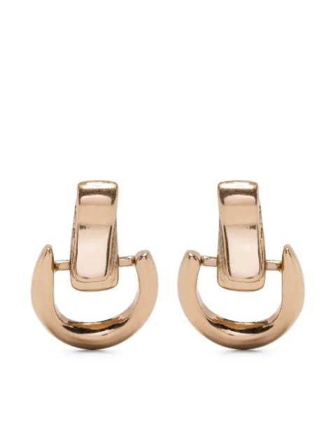 Ermanno Scervino small gold-plated buckle earrings