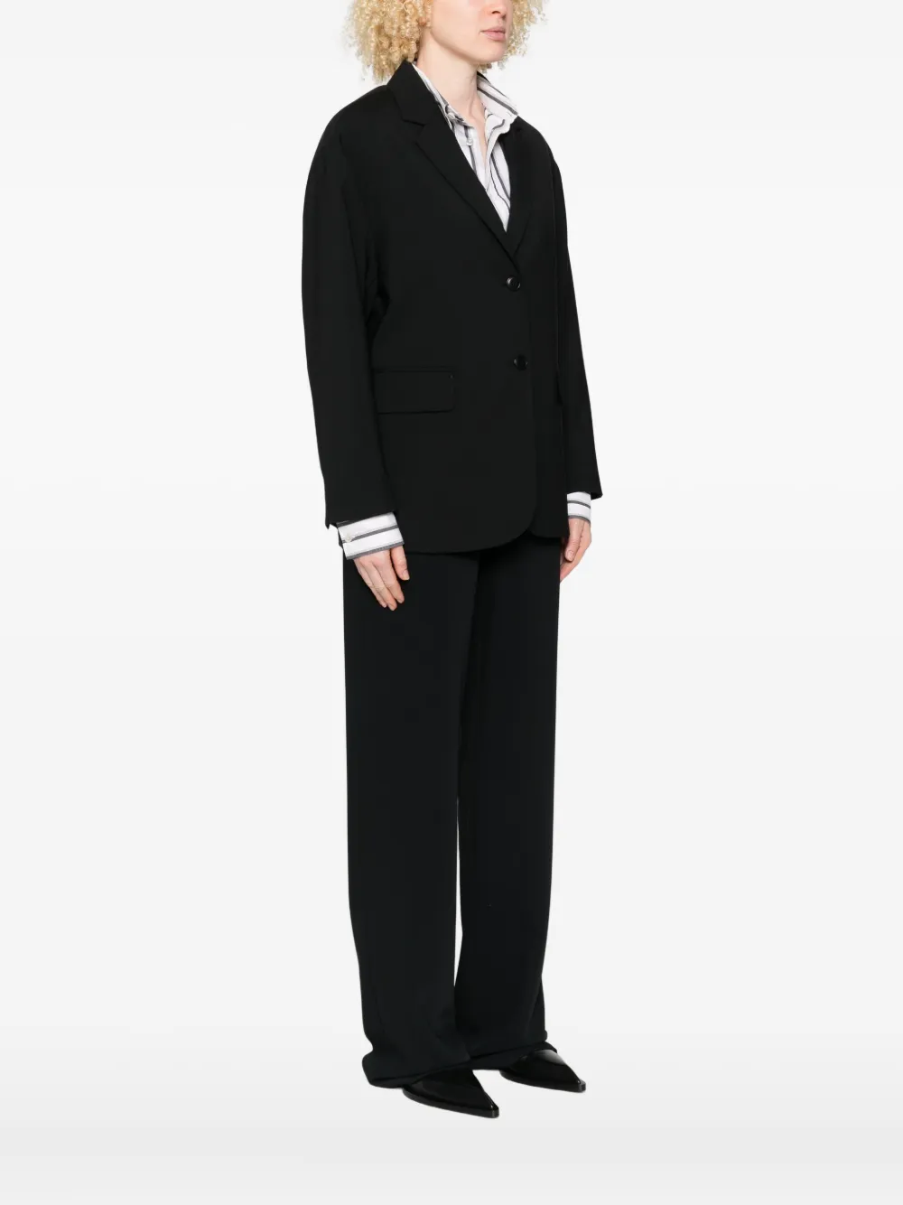 Ermanno Scervino Single-breasted Blazer In Black