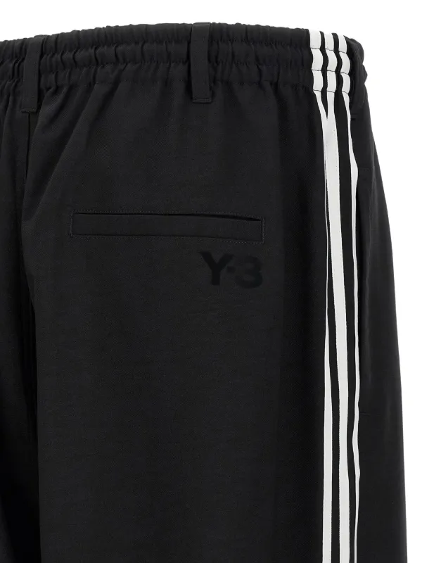 Y-3 side-stripe Drawstring Trousers | Black | FARFETCH