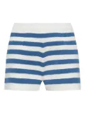 Posse striped short shorts - Blue