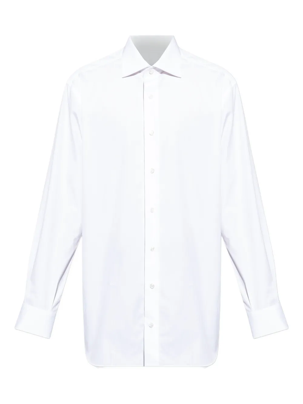 Brioni long-sleeve button-down shirt Wit