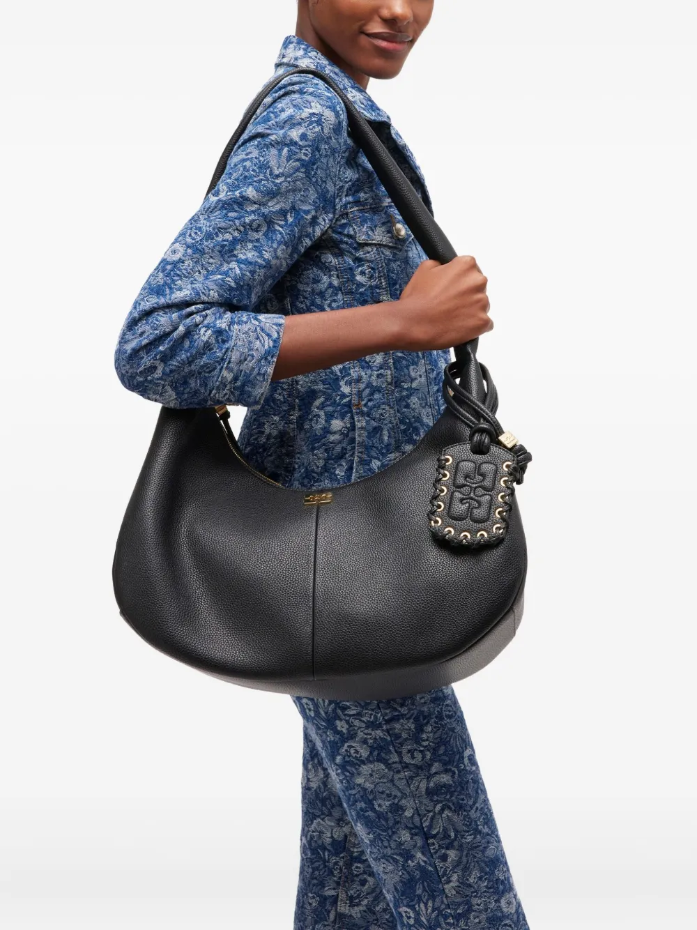 GANNI Medium shopper - Zwart
