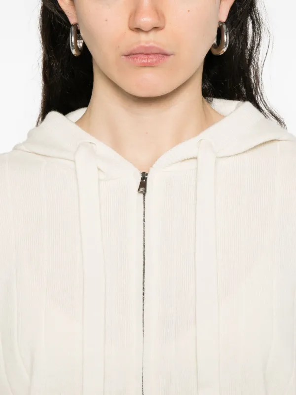 アウターその他 MAX MARA 24FW Beige Wool Cashmere Hooded Zip-Up ATRENCH 002 MAX MARA Abilita wool and cashmere-blend hoodie | NET-A-PORTER