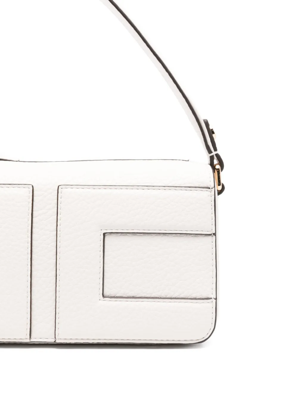 Elisabetta Franchi logo shoulder bag Beige