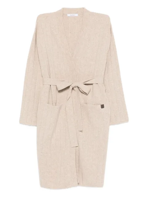 Max Mara ribbed belted cardigan