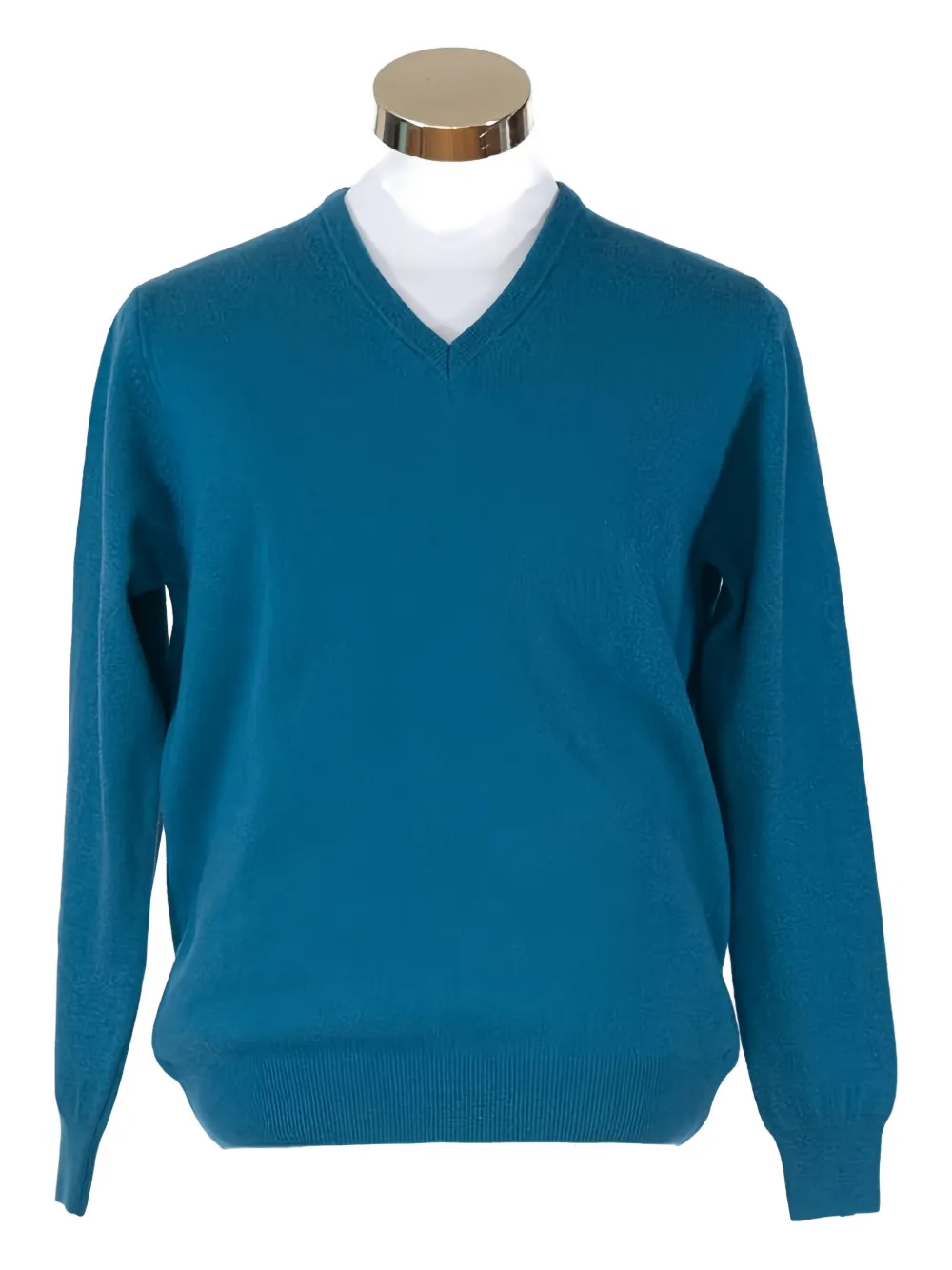 Loja Das Meias V-neck Longsleeve Sweater In Blue