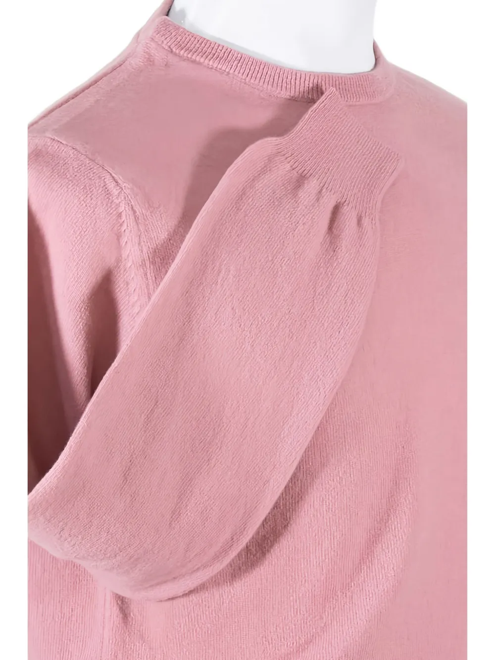 Loja Das Meias Crew Neck Knitted Sweater In Pink