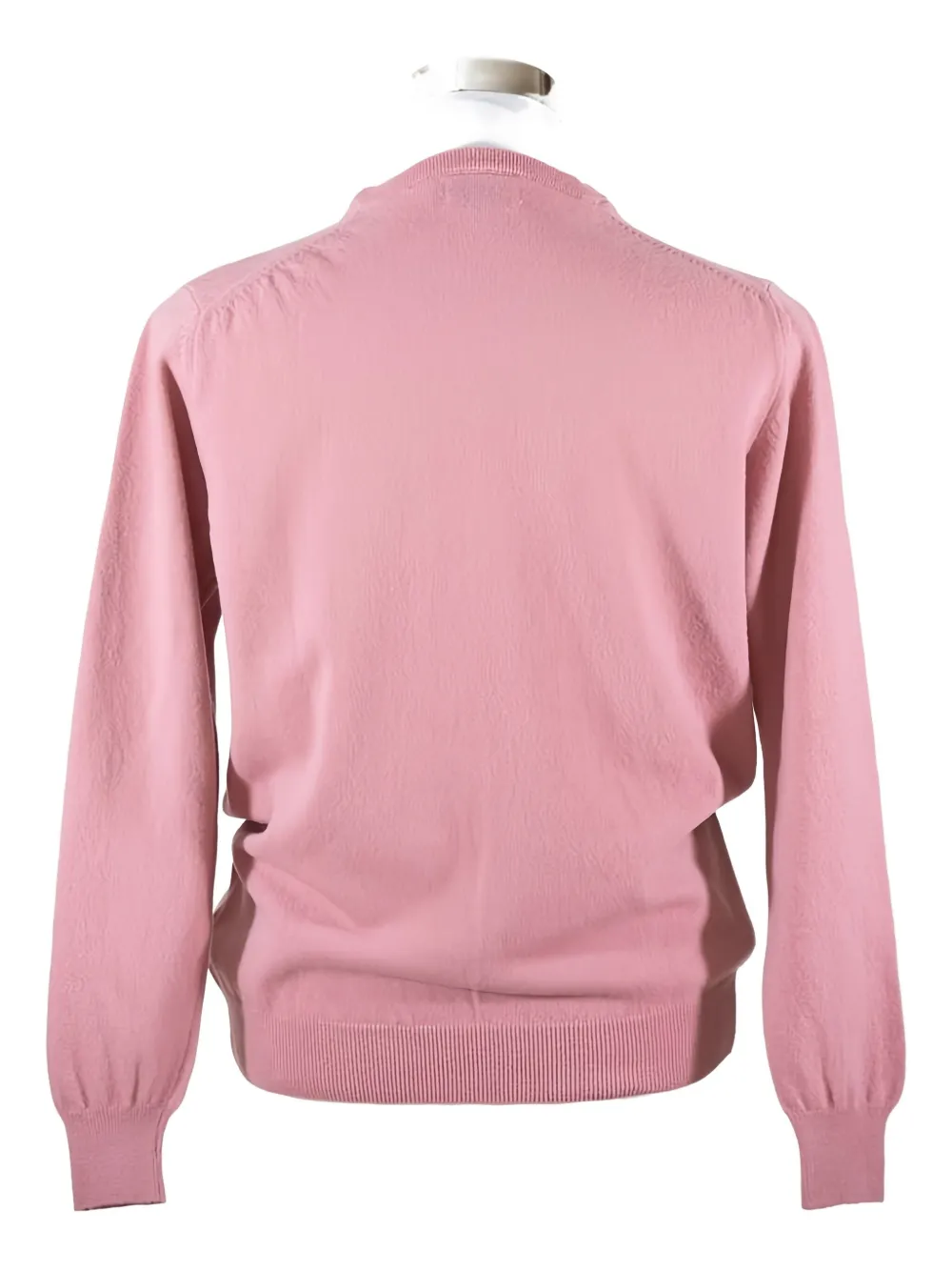 Loja Das Meias Crew Neck Knitted Sweater In Pink
