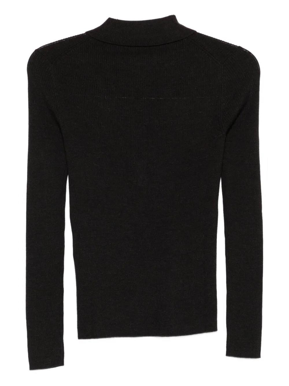 P.A.R.O.S.H. long-sleeve wool polo top - Bruin