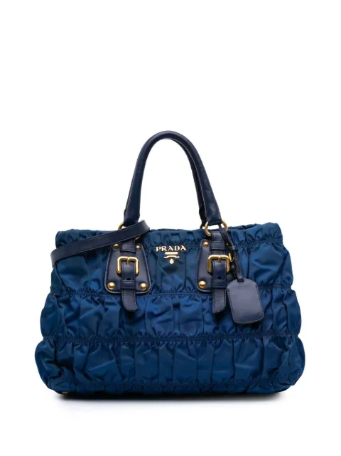 Prada Pre-Owned 2000-2025 Tessuto Gaufre satchel