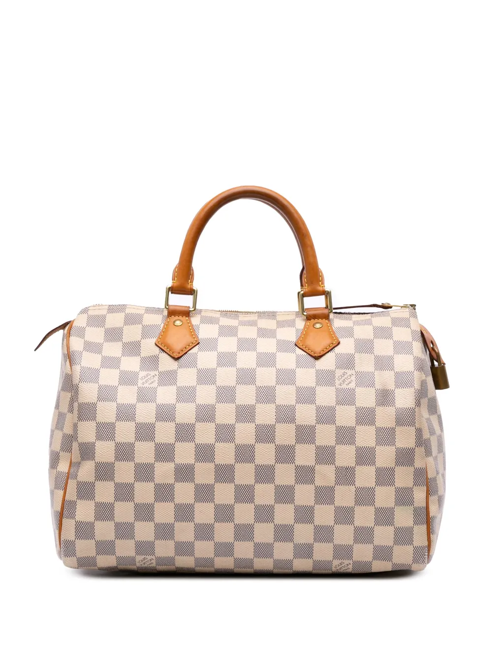 Louis Vuitton Pre-Owned 2014 Damier Azur Speedy 30 boston bag - ホワイト Louis Vuitton Pre-Owned 2014 Damier Azur Speedy 30 boston bag - ホワイト