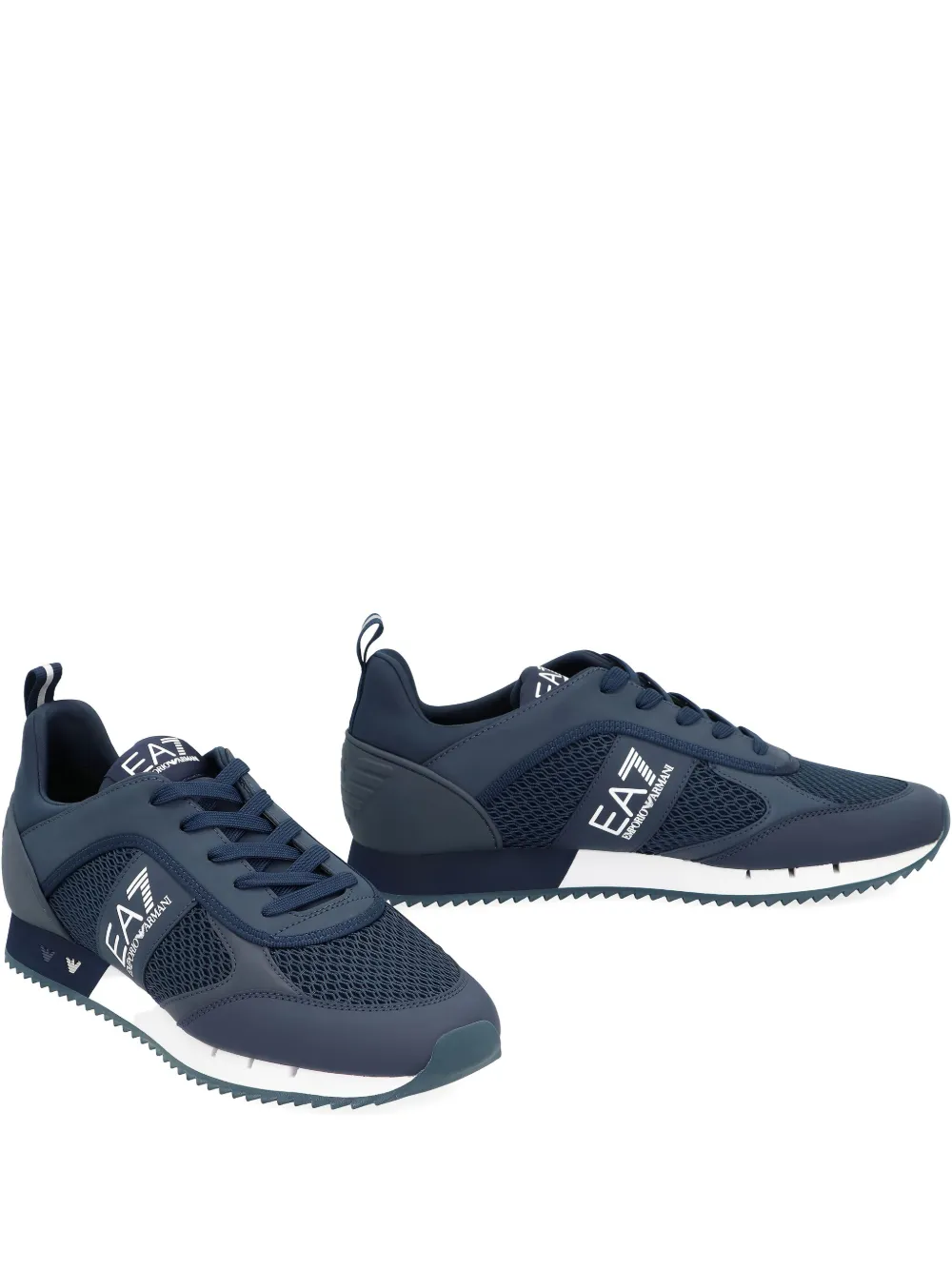Ea7 Emporio Armani EA7 logo low-top sneakers Blue