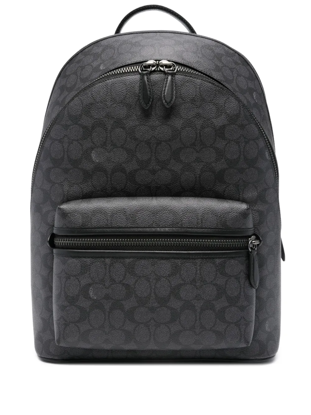 monogram-print adjustable backpack