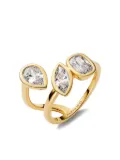 Maria Black sterling silver pear-cut stone ring - Gold