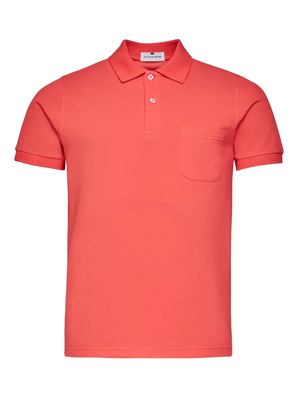 Loja Das Meias Chest-pocket Short-sleeve Polo Shirt In Orange