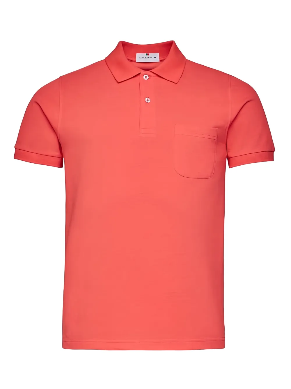 Loja Das Meias Chest-pocket Short-sleeve Polo Shirt In Orange