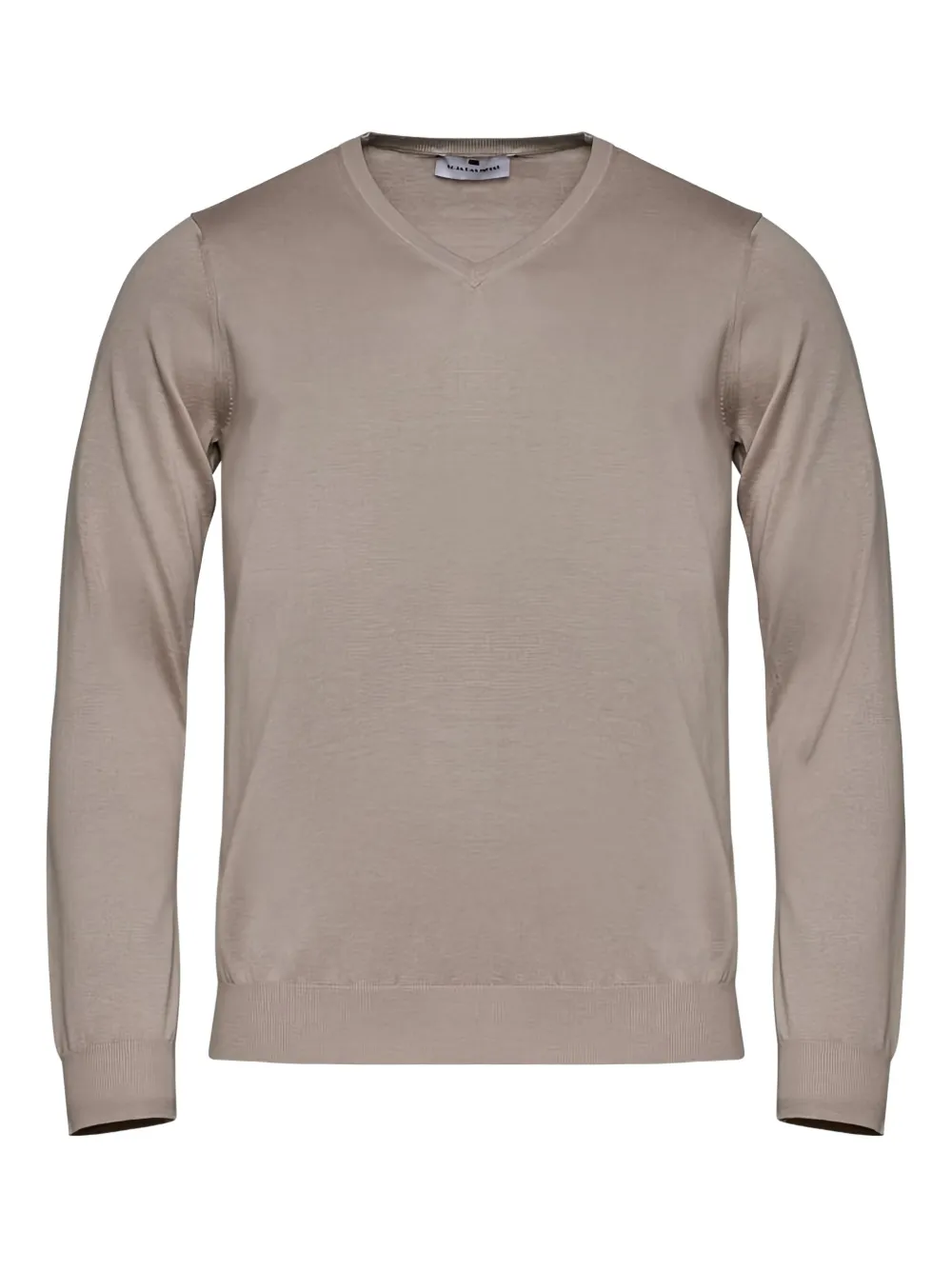 Loja Das Meias V-neck Knitted Sweater In Brown