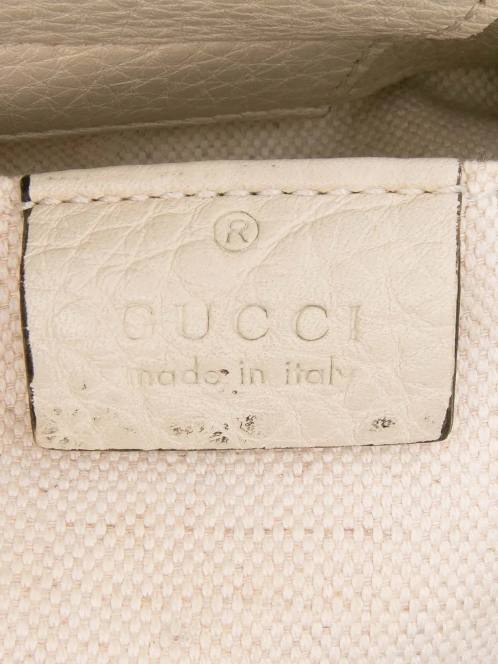 Pre-owned Gucci 2016-2025 Mini Calfskin Bamboo Shopper Satchel In White