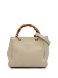 Gucci Pre-Owned 2016-2025 Mini Calfskin Bamboo Shopper satchel - White