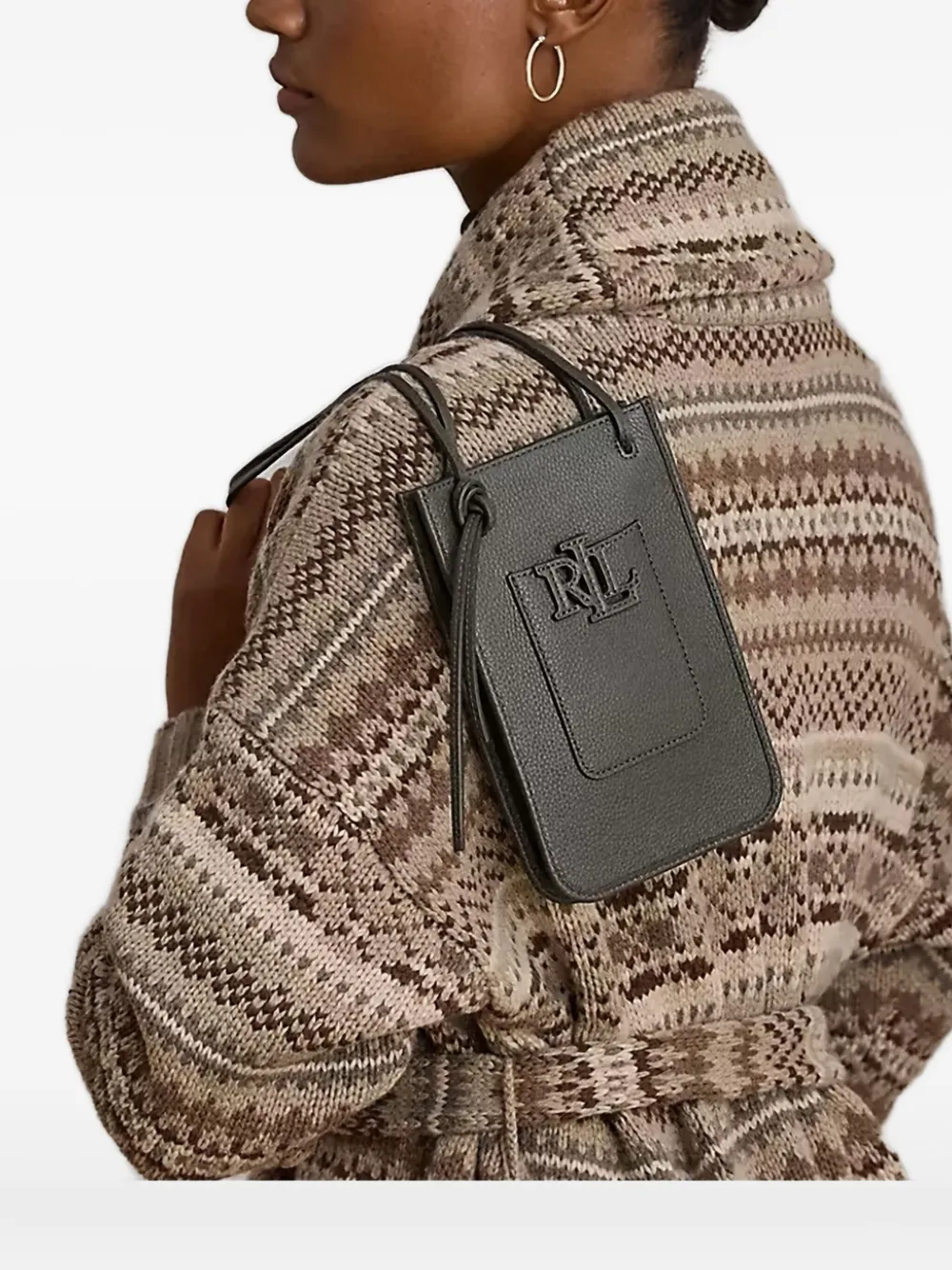Lauren Ralph Lauren Crossbodytas met logopatch Groen