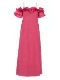 kaos ruffled-shoulders day dress - Pink