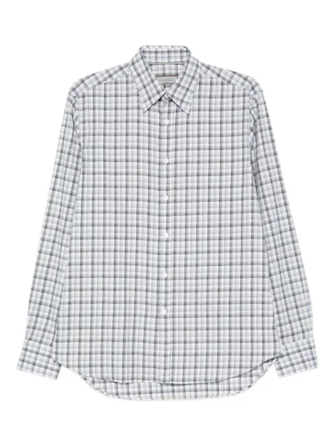 Canali checked cotton shirt