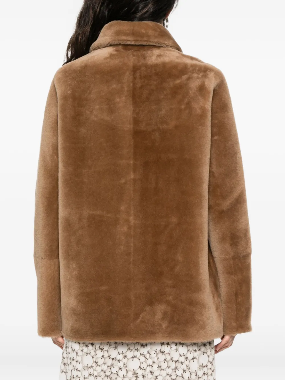 Utzon Button-fastening Patch-pocket Jacket In Brown