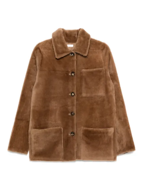 Utzon button-fastening patch-pocket jacket