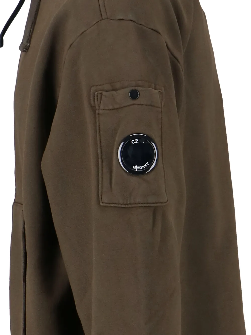 C.P. Company Hoodie met Goggle-detail Groen