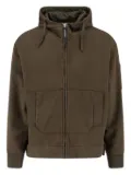 C.P. Company goggle-details hoodie - Green