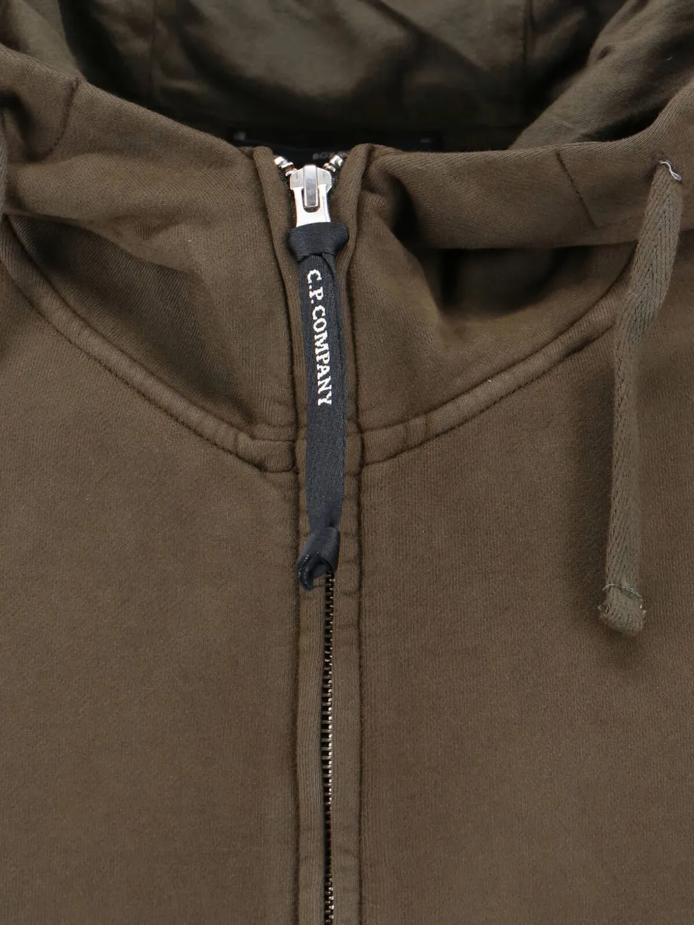 C.P. Company Hoodie met Goggle-detail Groen
