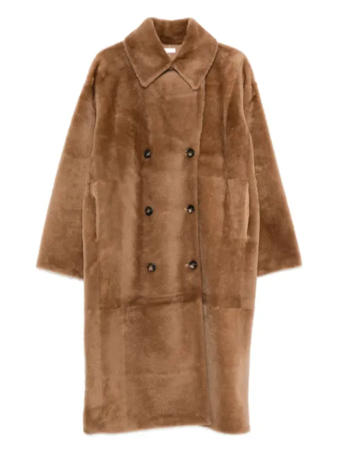 Utzon Clark shearling double-breasted coat