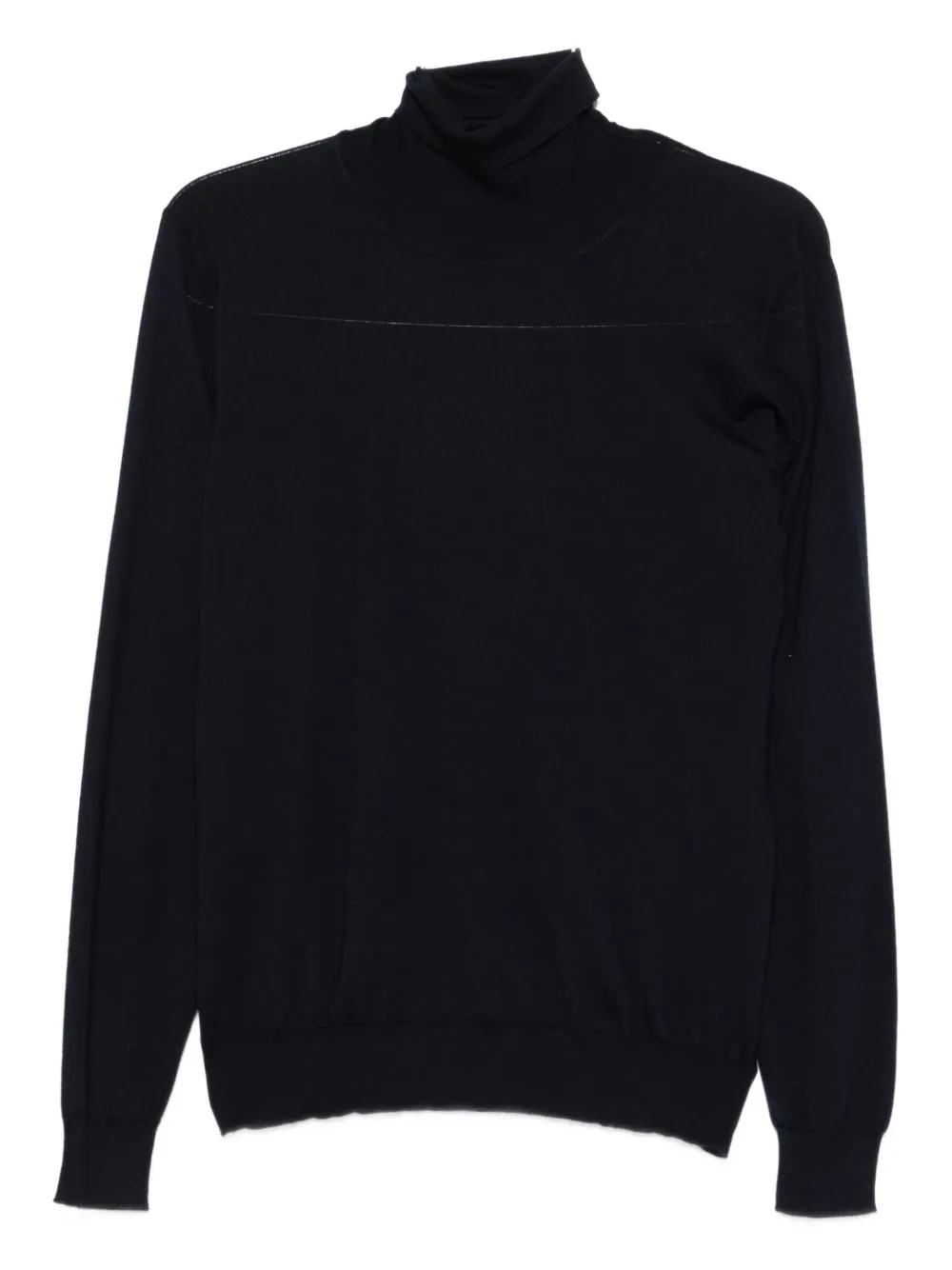 Fedeli Turtleneck Long-sleeve Sweater In Blue
