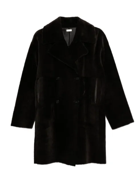 Utzon shearling double-breasted coat