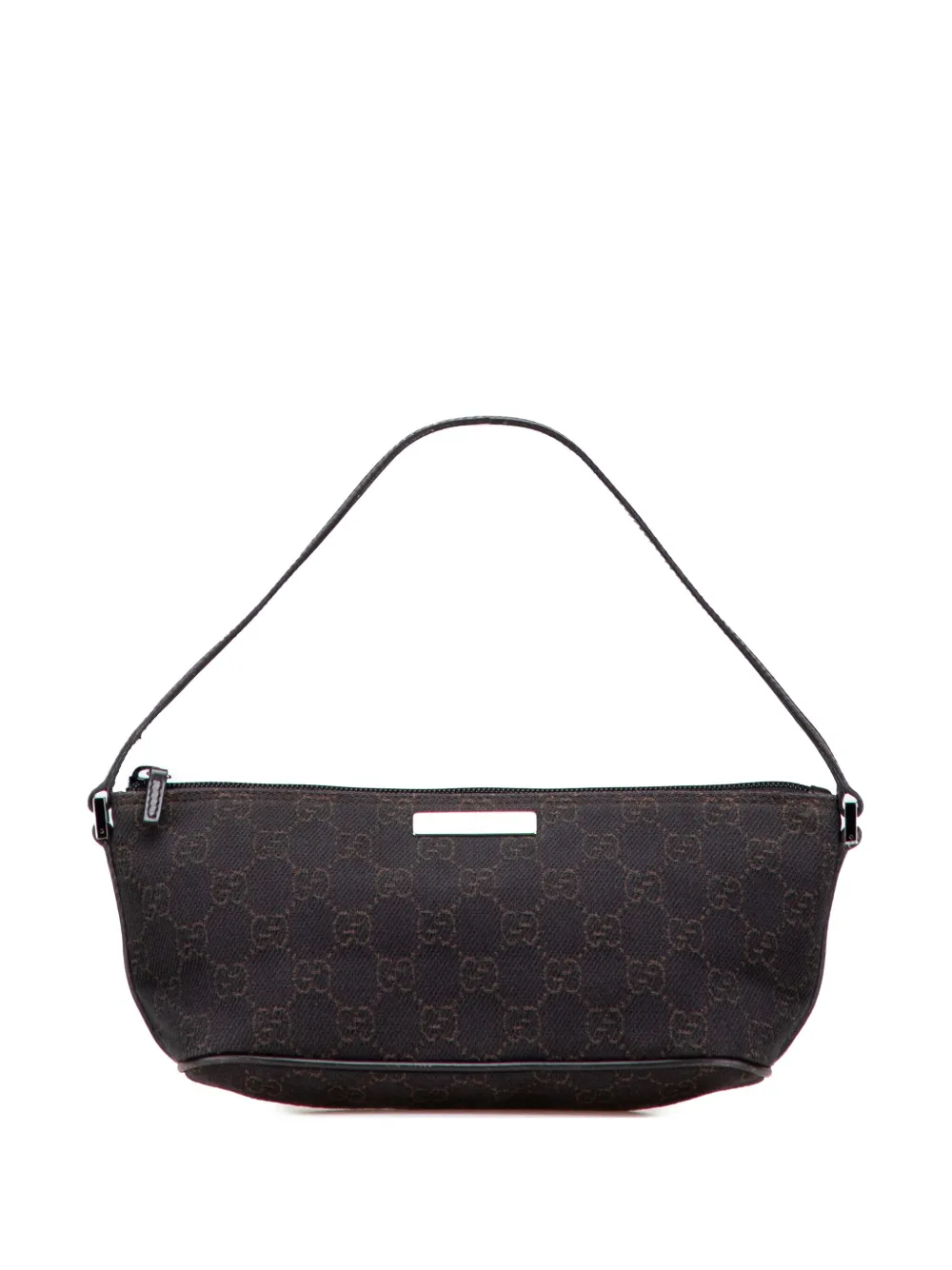 Gucci Pre-Owned 2000-2015 GG Denim Boat shoulder bag - ブラウン Gucci Pre-Owned 2000-2015 GG Denim Boat shoulder bag - ブラウン