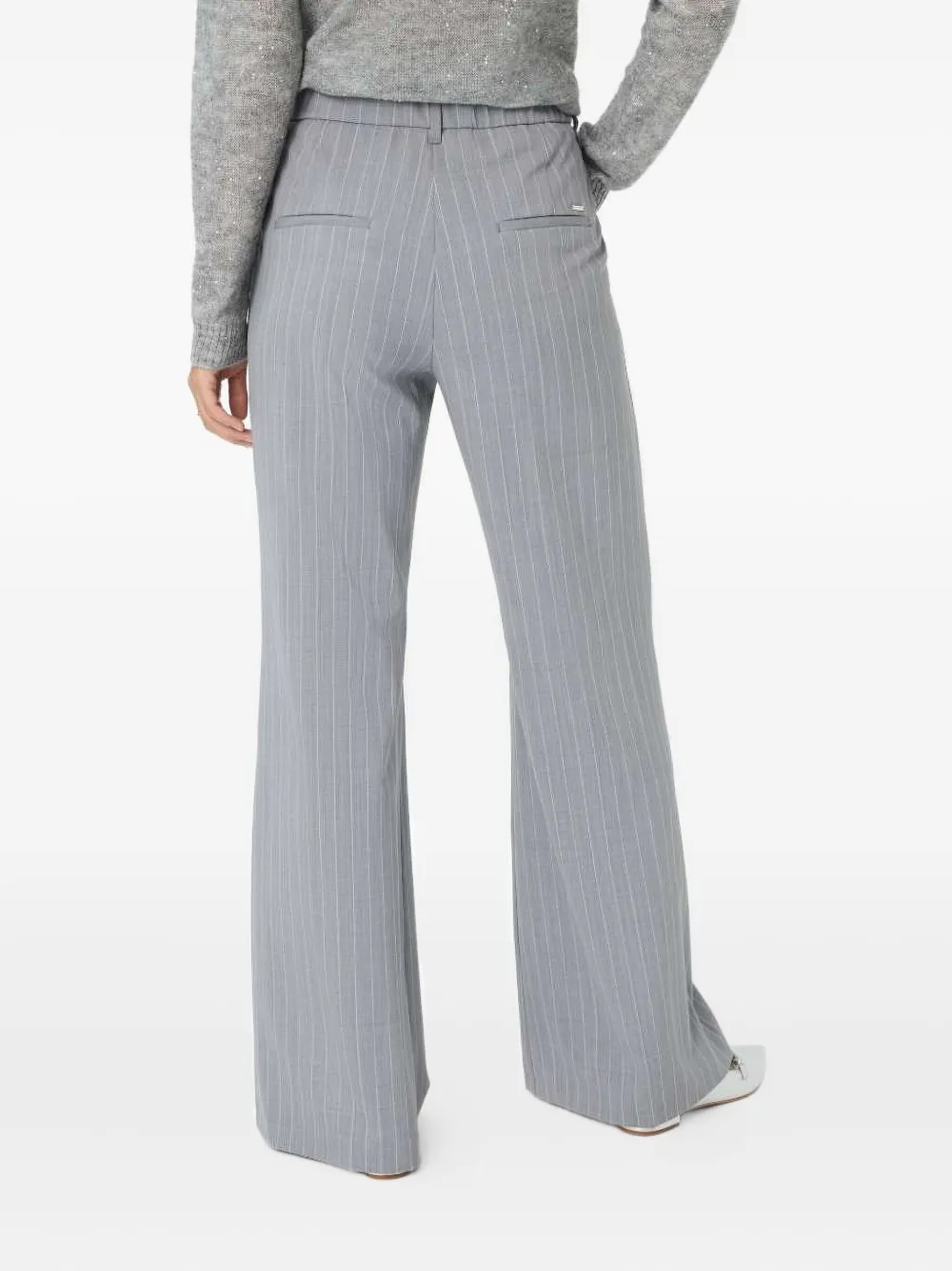 Brax Maine Pinstripe Trousers In Gray