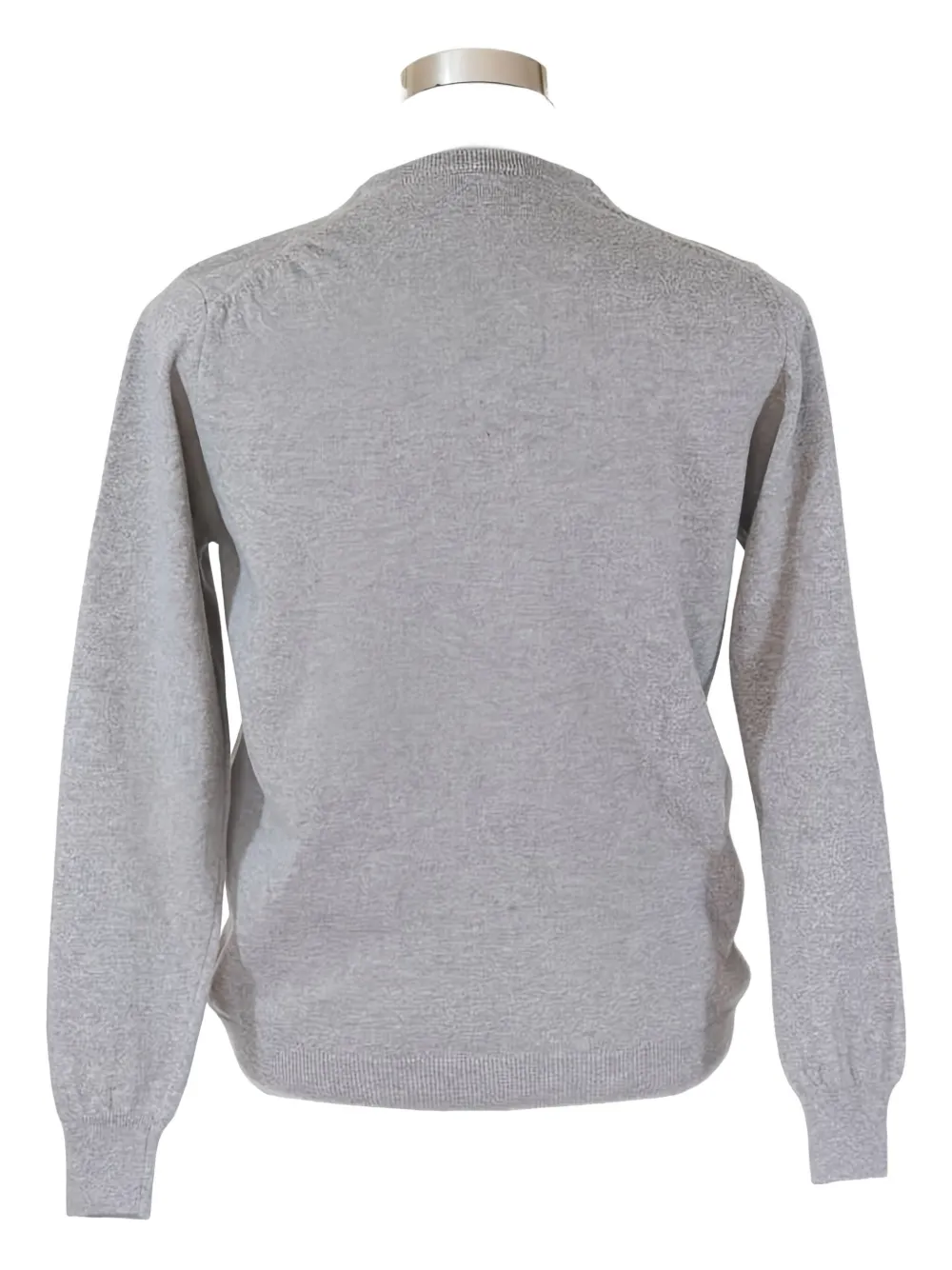 Loja Das Meias V-neck Longsleeve Sweater In Gray