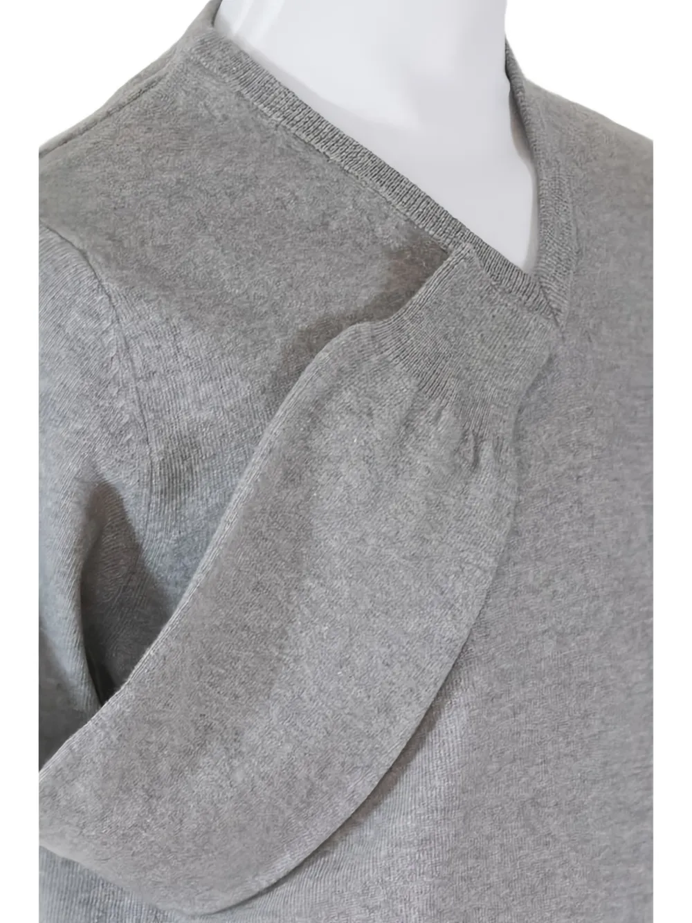 Loja Das Meias V-neck Longsleeve Sweater In Gray
