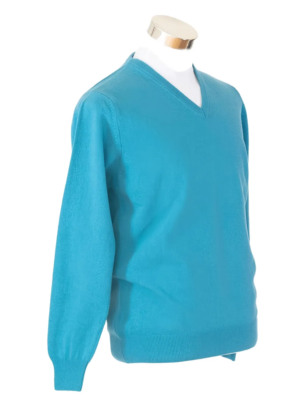 Loja Das Meias V-neck Longsleeve Sweater In Blue