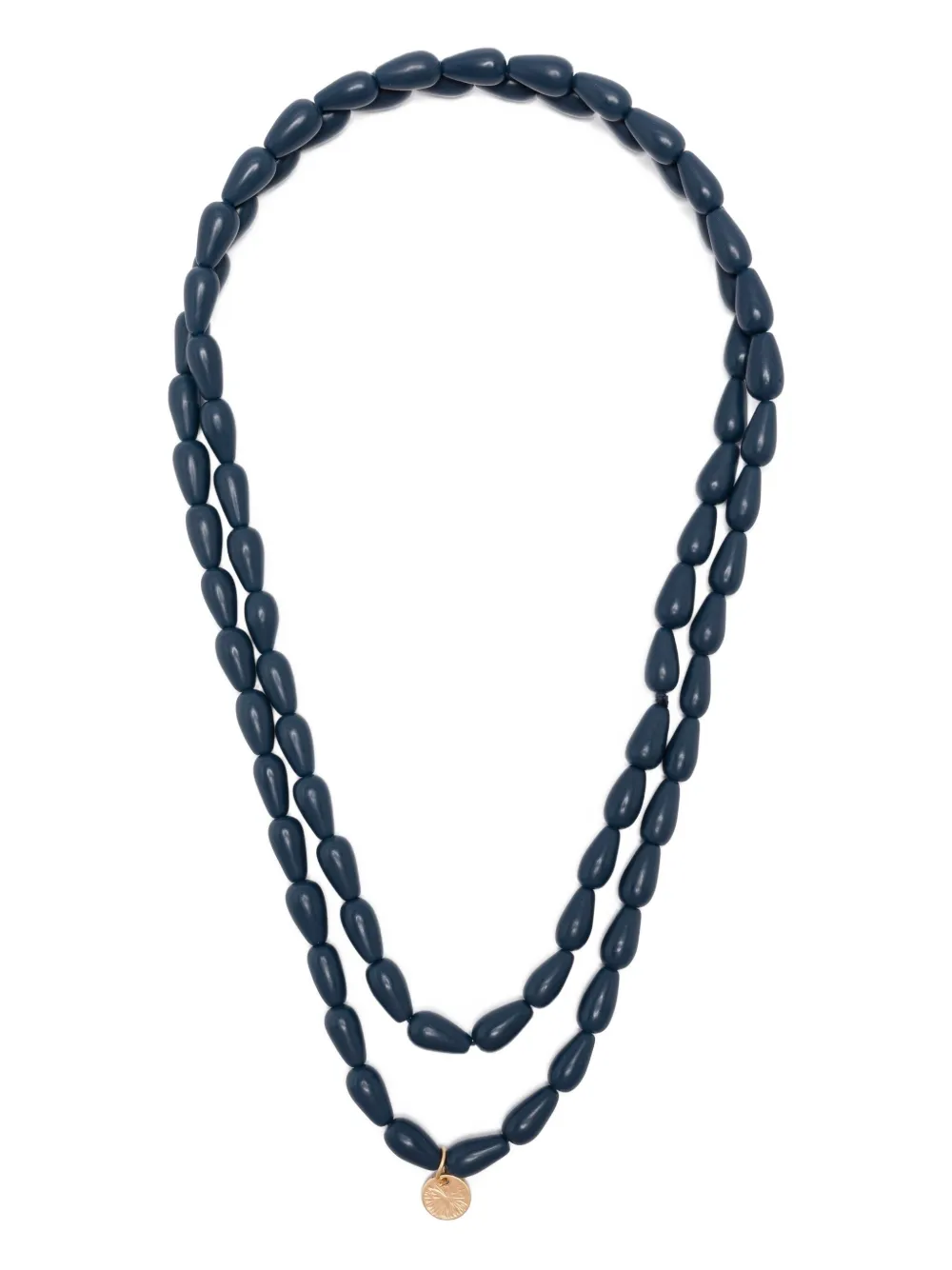Niu beaded pendant necklace | Blue | Image 1