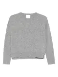 Allude round-neck cashmere sweater - Grey
