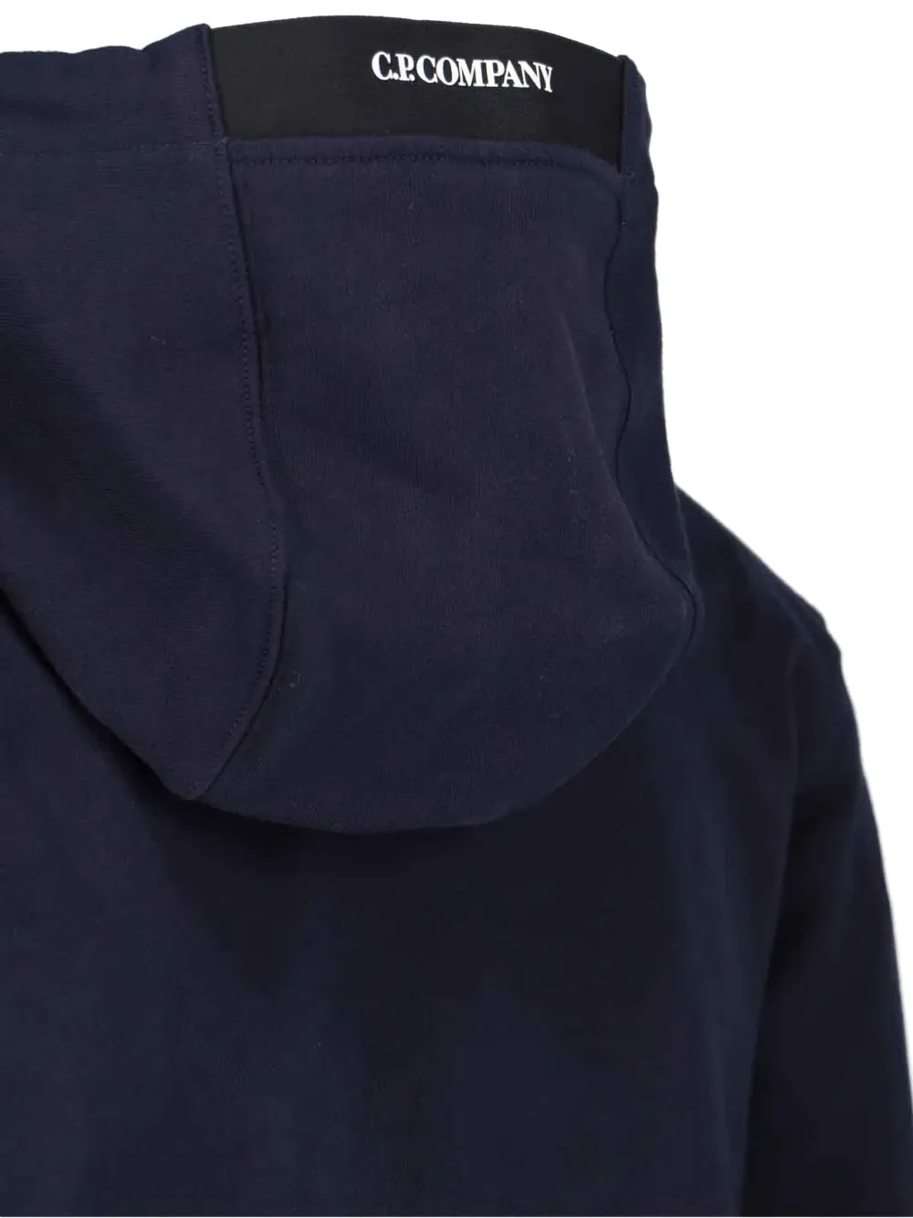 C.P. Company lens-detail hoodie Blauw