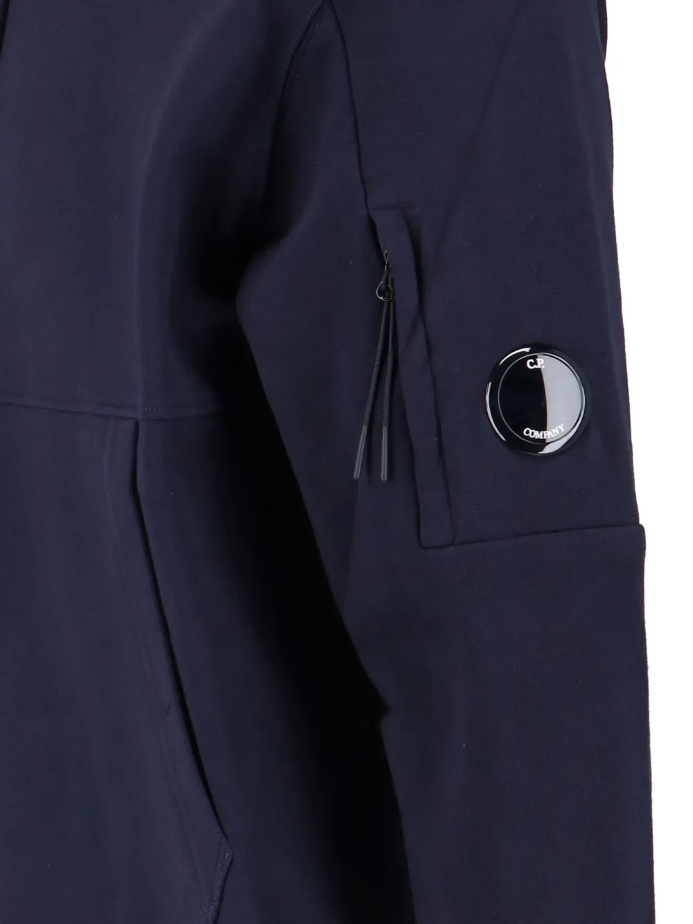 C.P. Company lens-detail hoodie Blauw