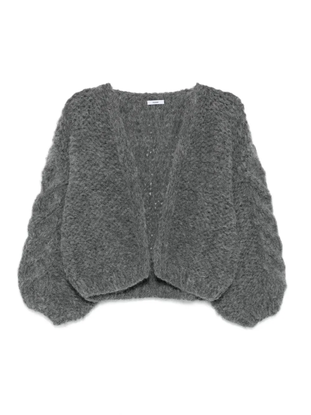 balloon-sleeve cardigan